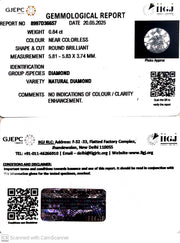 0.84/Cents Natural Diamond with Govt. Lab Certificate-120000